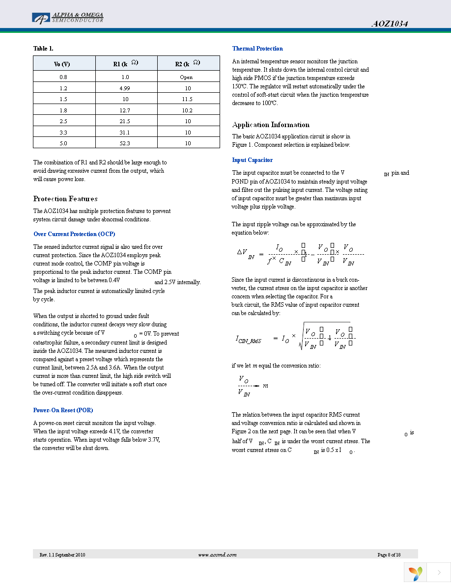 AOZ1034DI Page 8