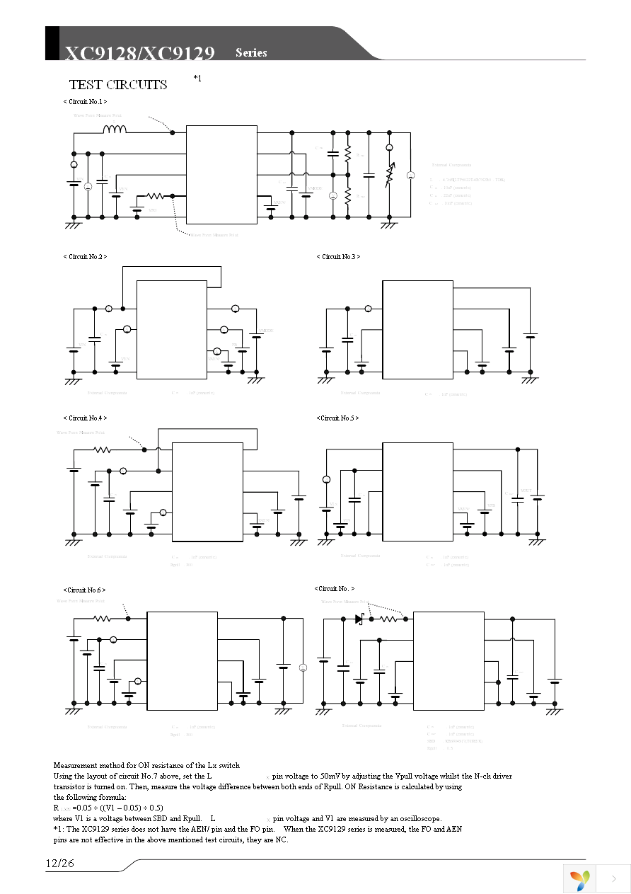 XC9128D45CAR-G Page 12