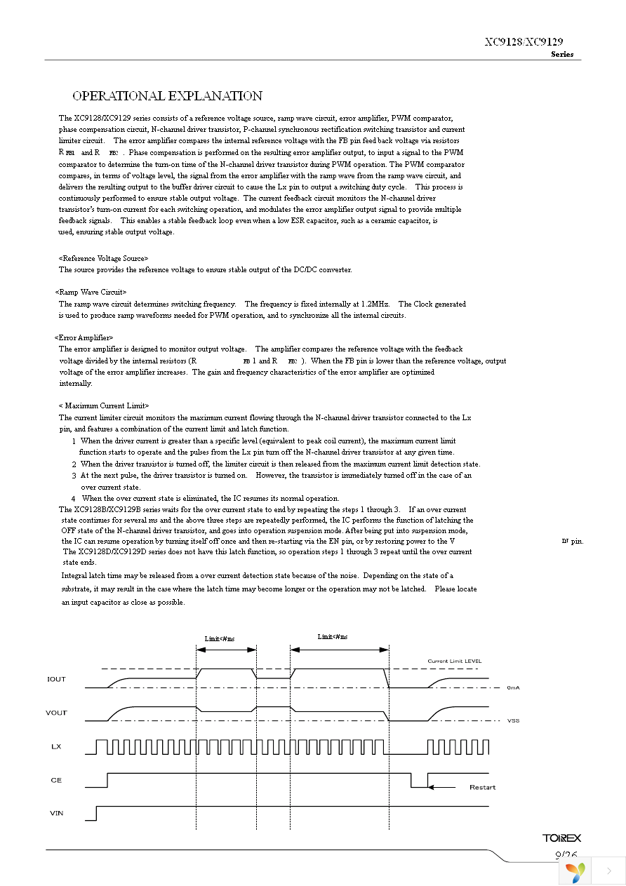 XC9128D45CAR-G Page 9