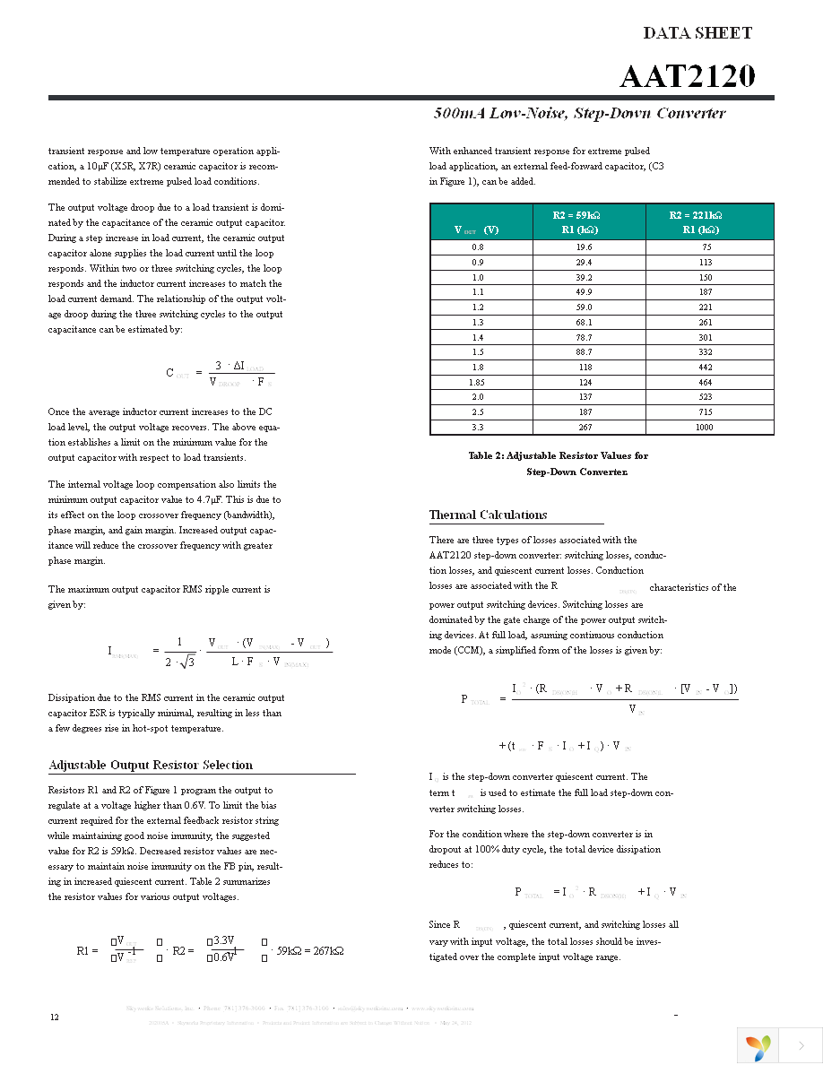 AAT2120IES-0.6-T1 Page 12