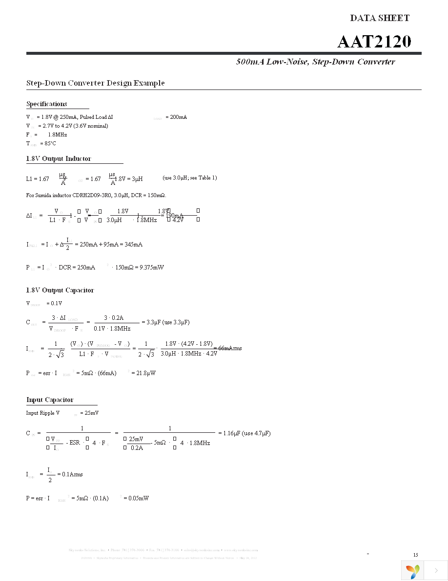 AAT2120IES-0.6-T1 Page 15