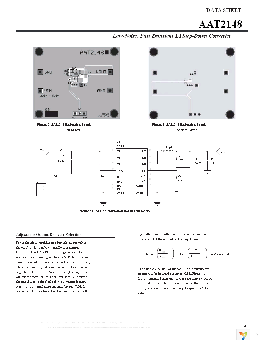 AAT2148IVN-0.6-T1 Page 13