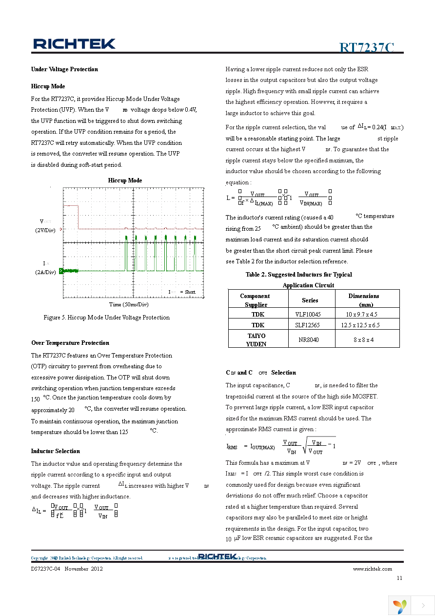 RT7237CHGSP Page 11