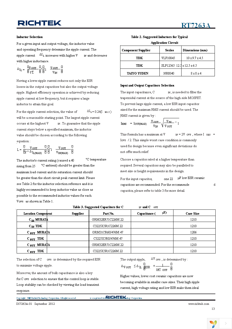 RT7263AZSP Page 13