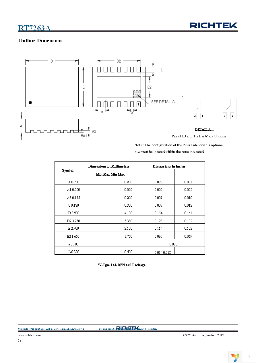 RT7263AZSP Page 16