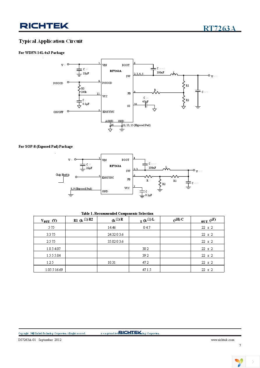 RT7263AZSP Page 7