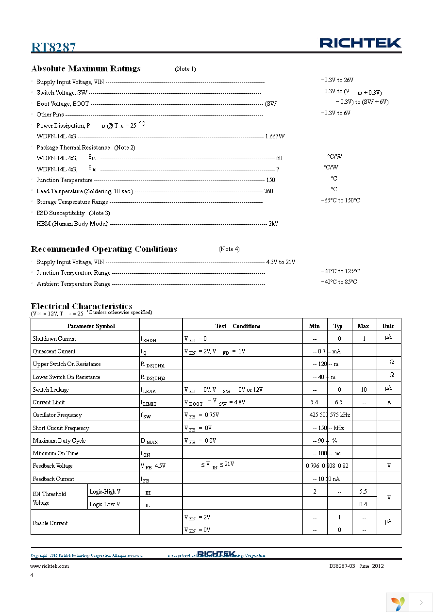 RT8287ZQW Page 4