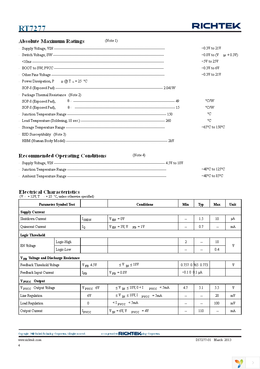 RT7277GSP Page 4