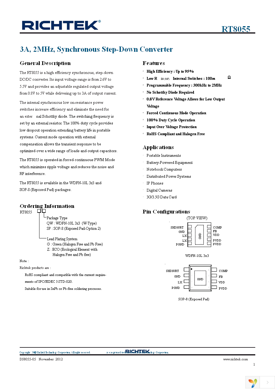 RT8055GQW Page 1