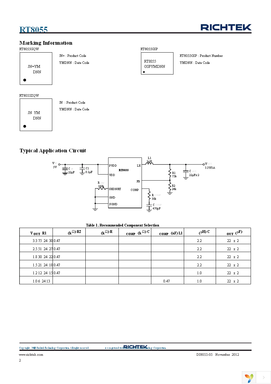 RT8055GQW Page 2