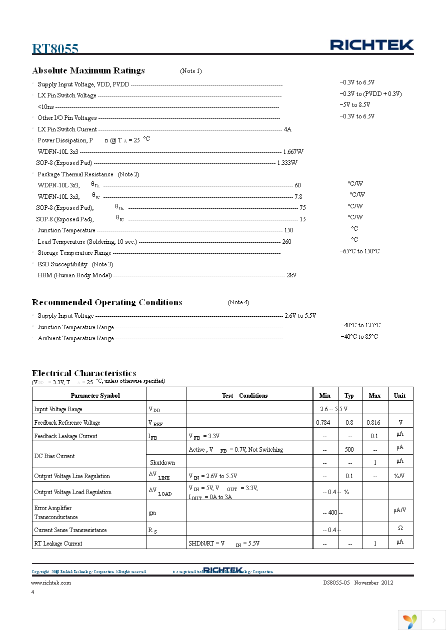 RT8055GQW Page 4