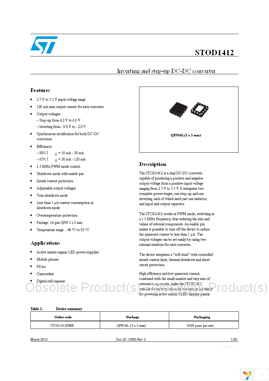 STOD1412PMR Page 1