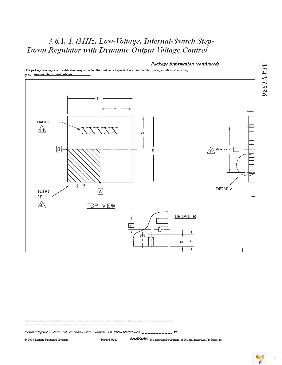 MAX1536ETI+ Page 19