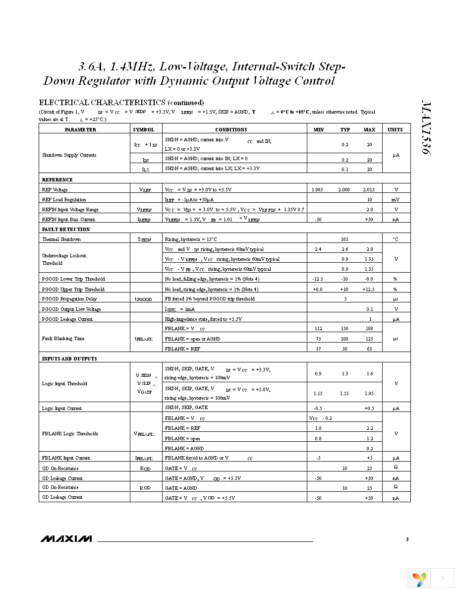 MAX1536ETI+ Page 3