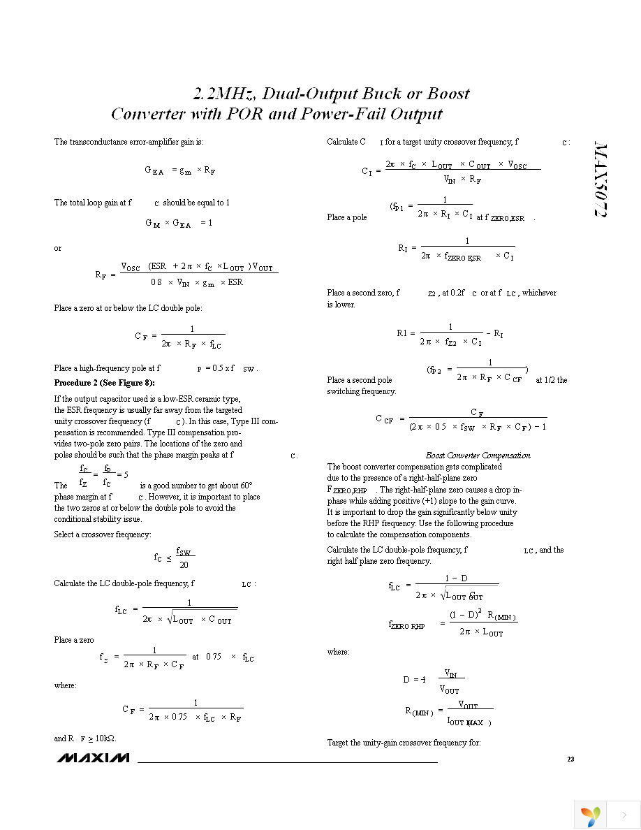 MAX5072ETJ+ Page 23