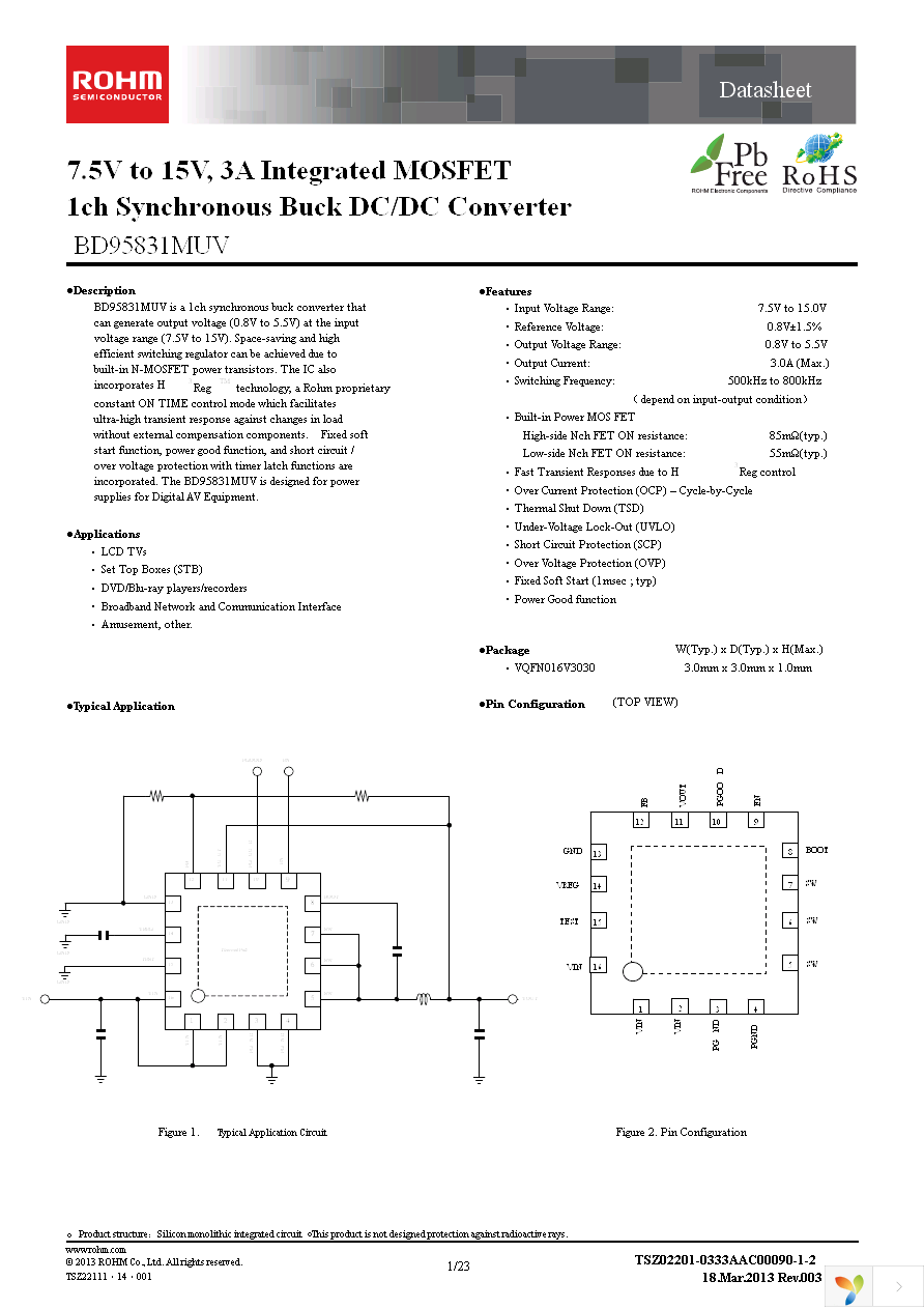 BD95831MUV-E2 Page 1