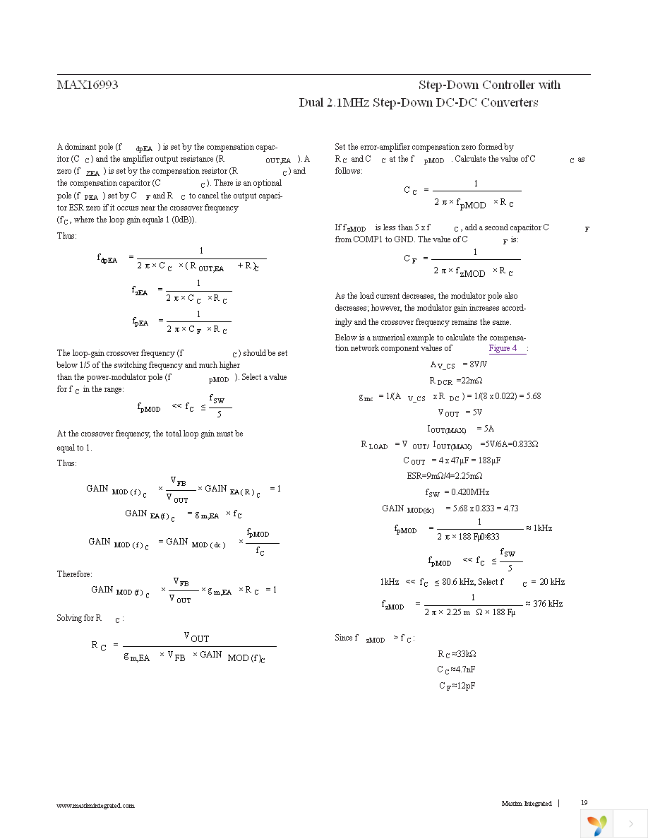 MAX16993ATJA+ Page 19