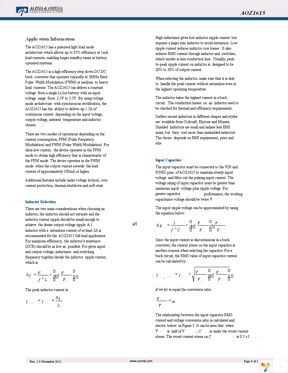 AOZ1615DI Page 8