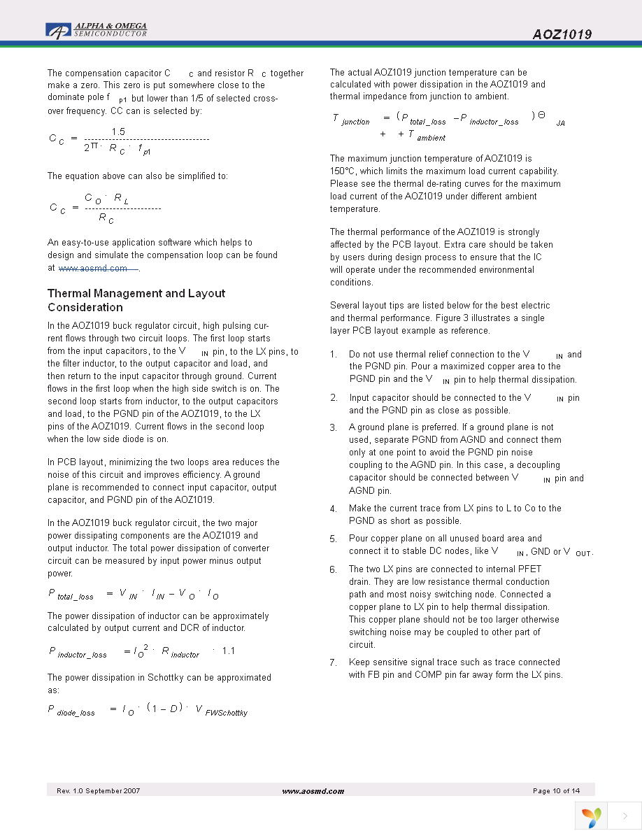 AOZ1019AI Page 10