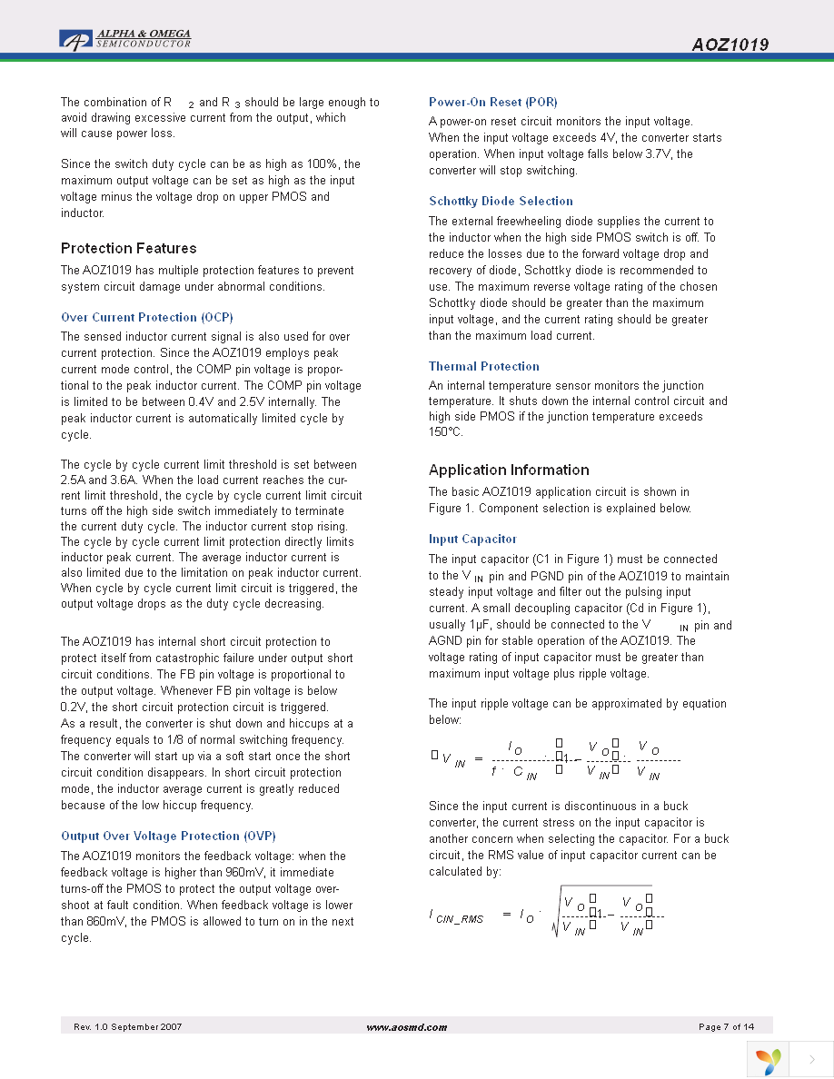 AOZ1019AI Page 7