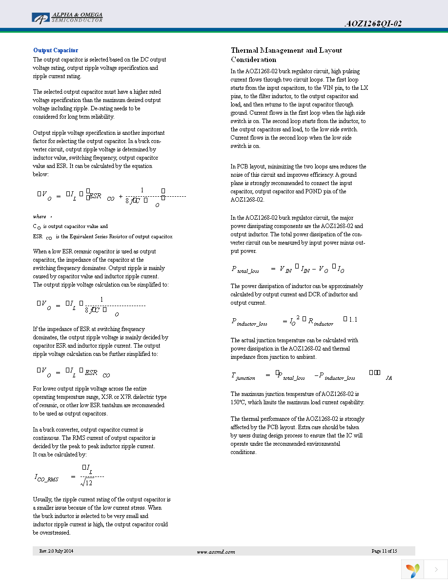 AOZ1268QI-02 Page 11