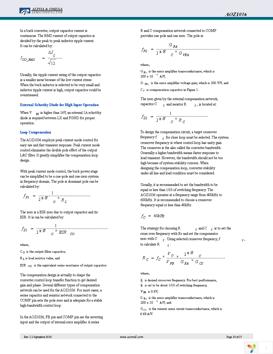 AOZ1036PI Page 10