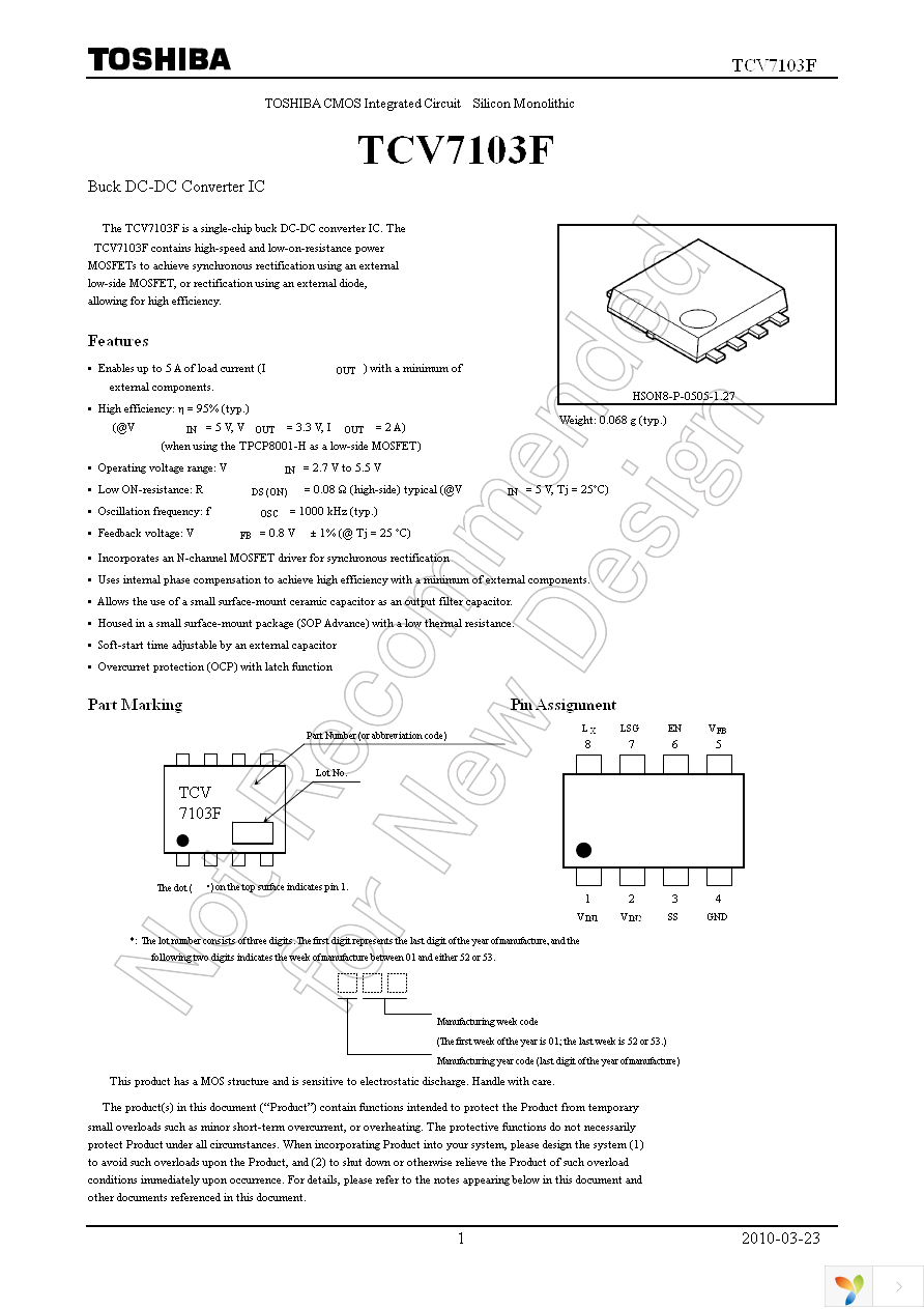 TCV7103F(TE12L,Q) Page 1