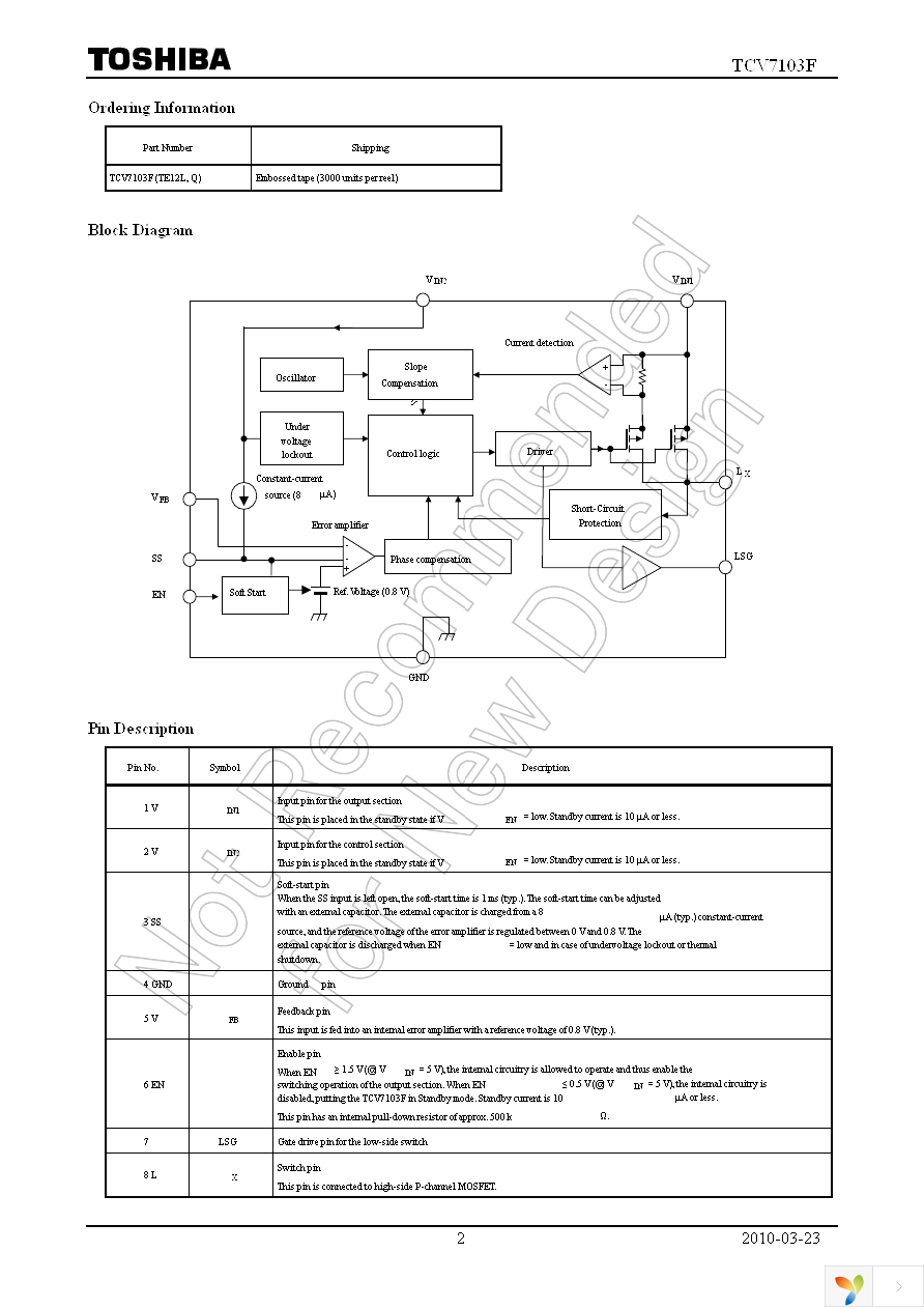 TCV7103F(TE12L,Q) Page 2