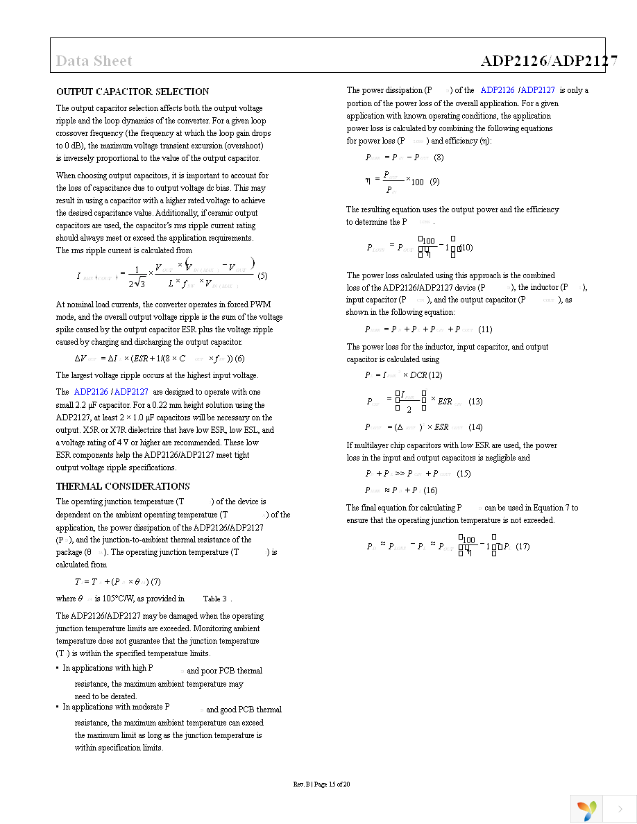 ADP2126ACDZ-1.20R7 Page 15