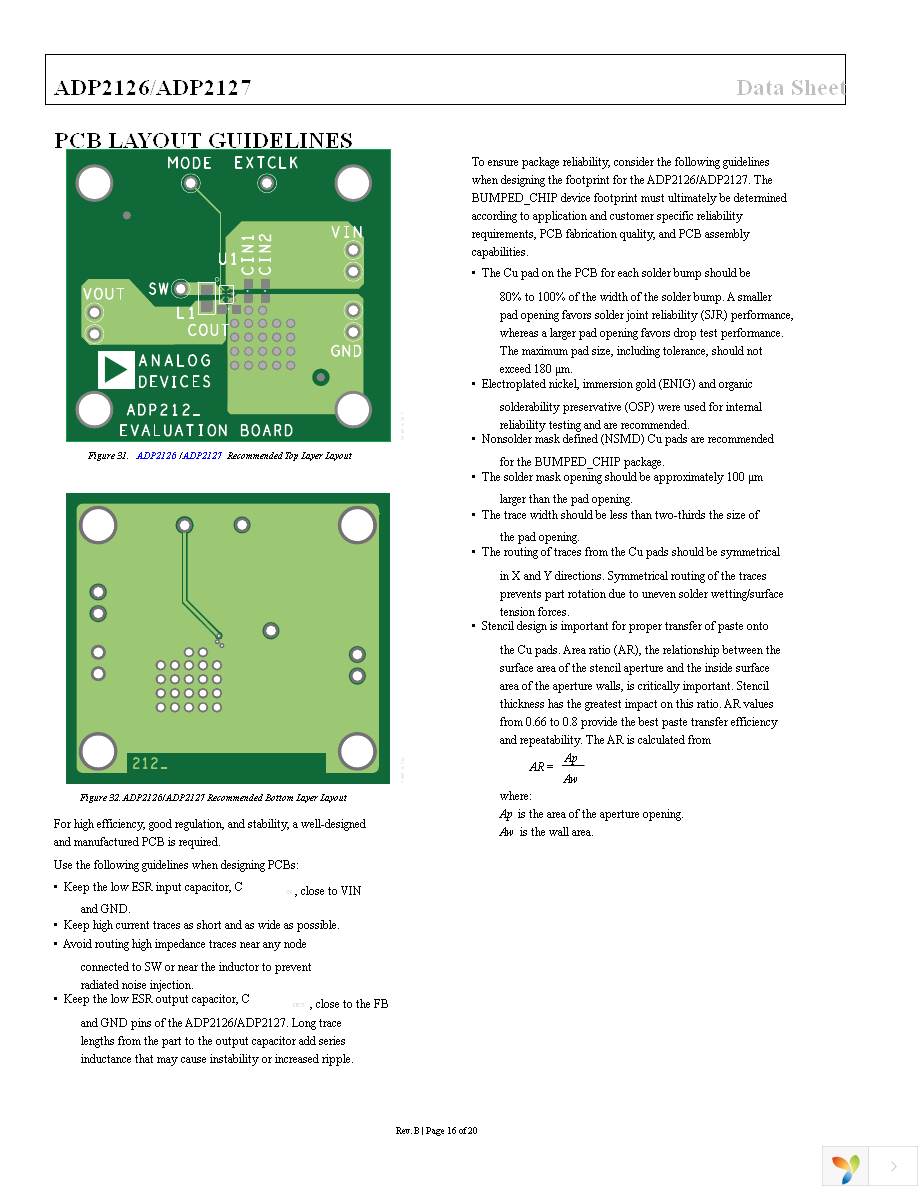 ADP2126ACDZ-1.20R7 Page 16