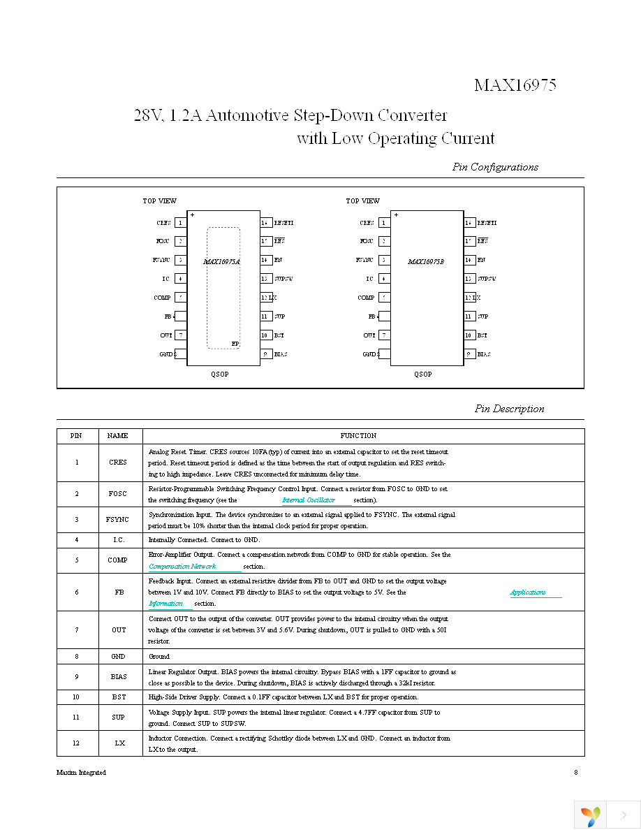 MAX16975BAEE+TCFY Page 8