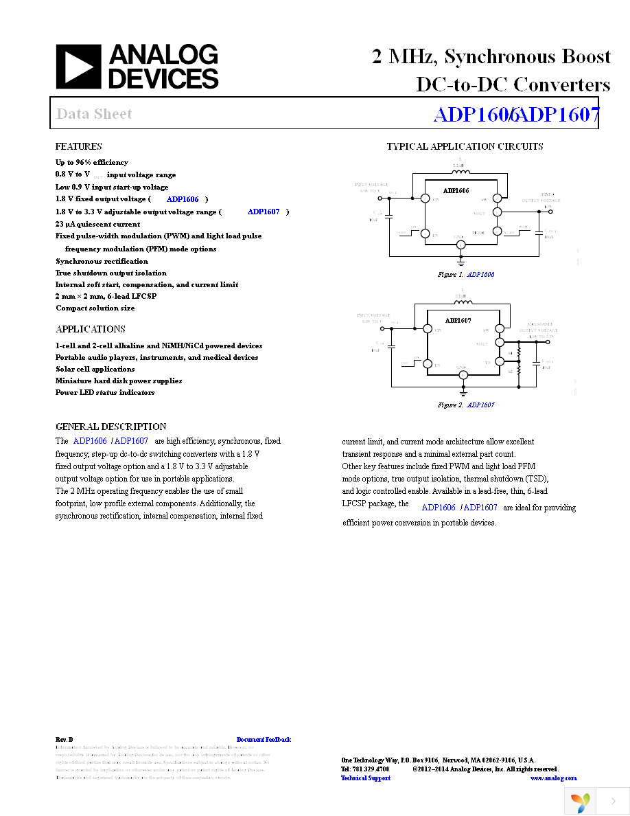 ADP1606ACPZN1.8-R7 Page 1
