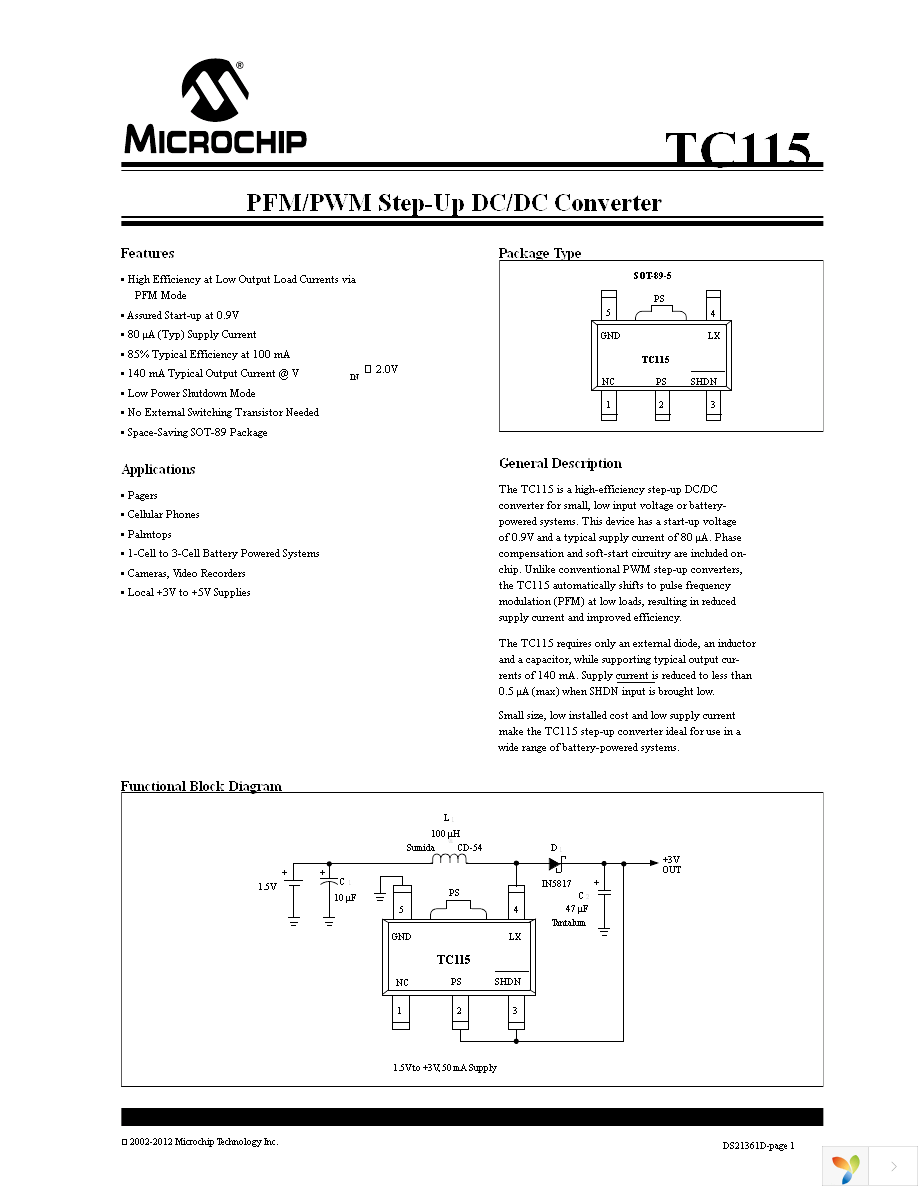 TC115501EMTTR Page 1