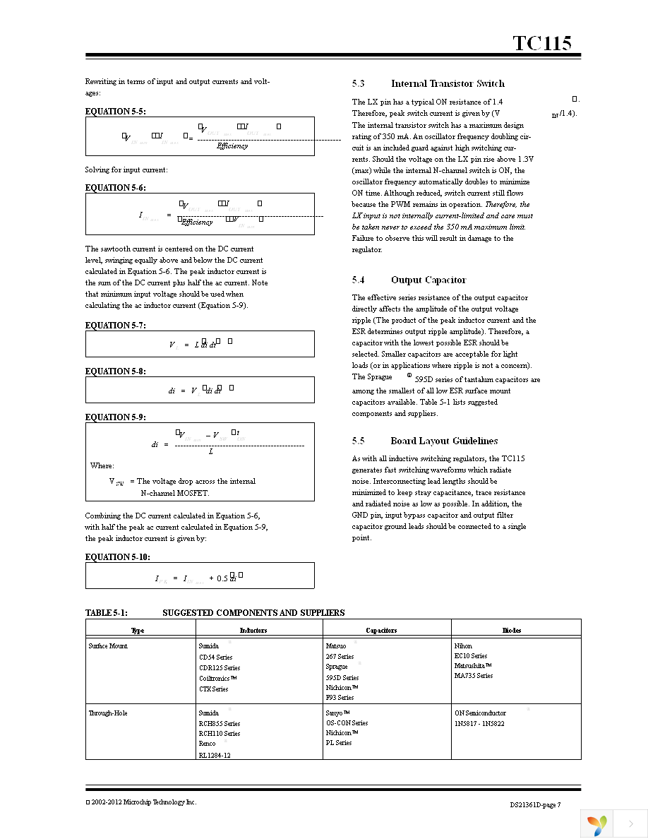 TC115501EMTTR Page 7