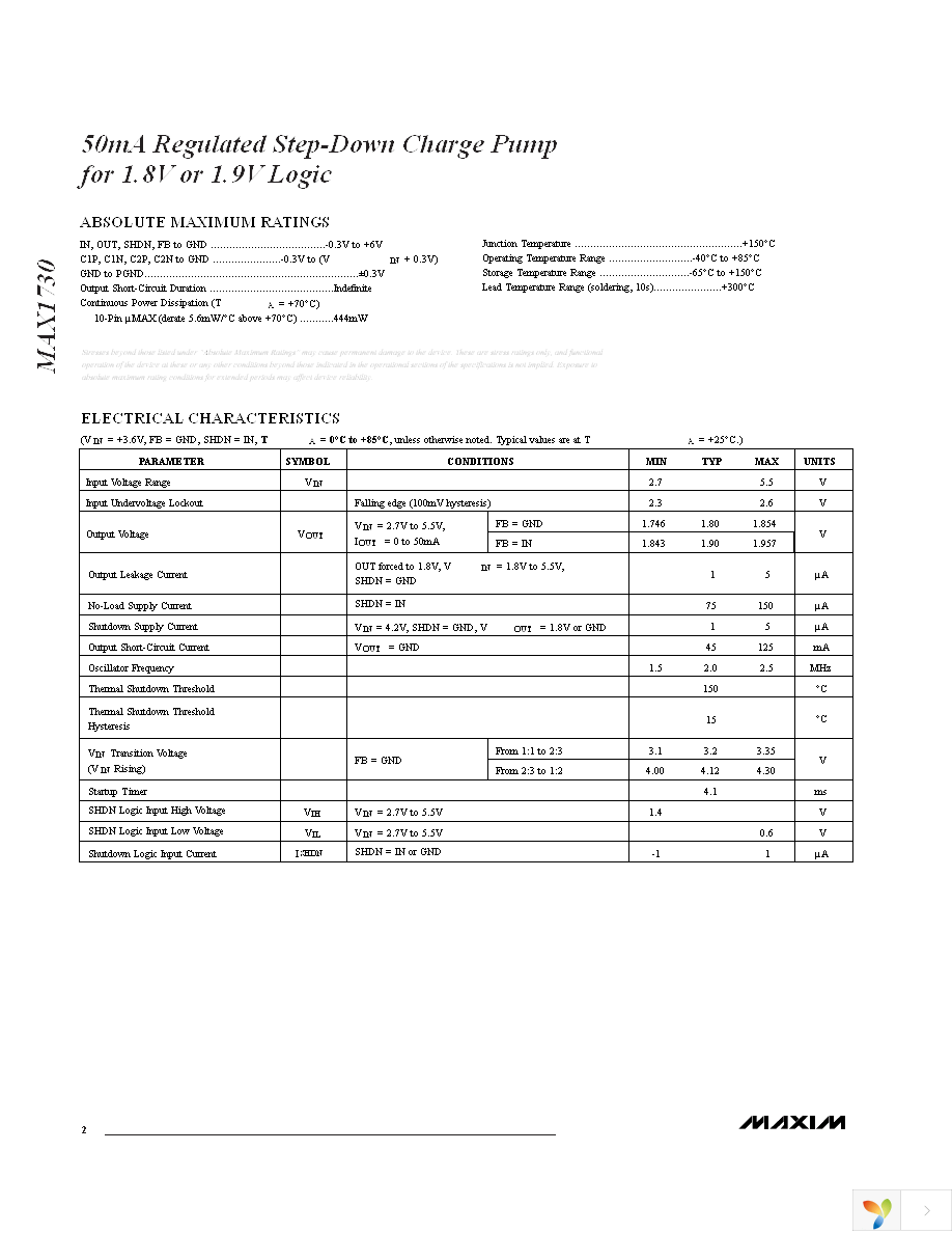 MAX1730EUB+T Page 2