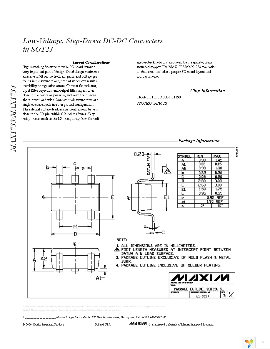 MAX1734EUK18+T Page 8