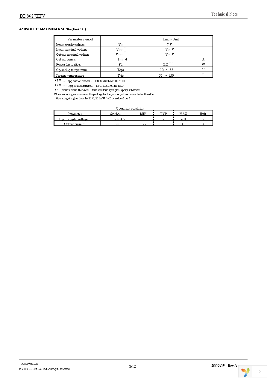 BD8627EFV-E2 Page 2