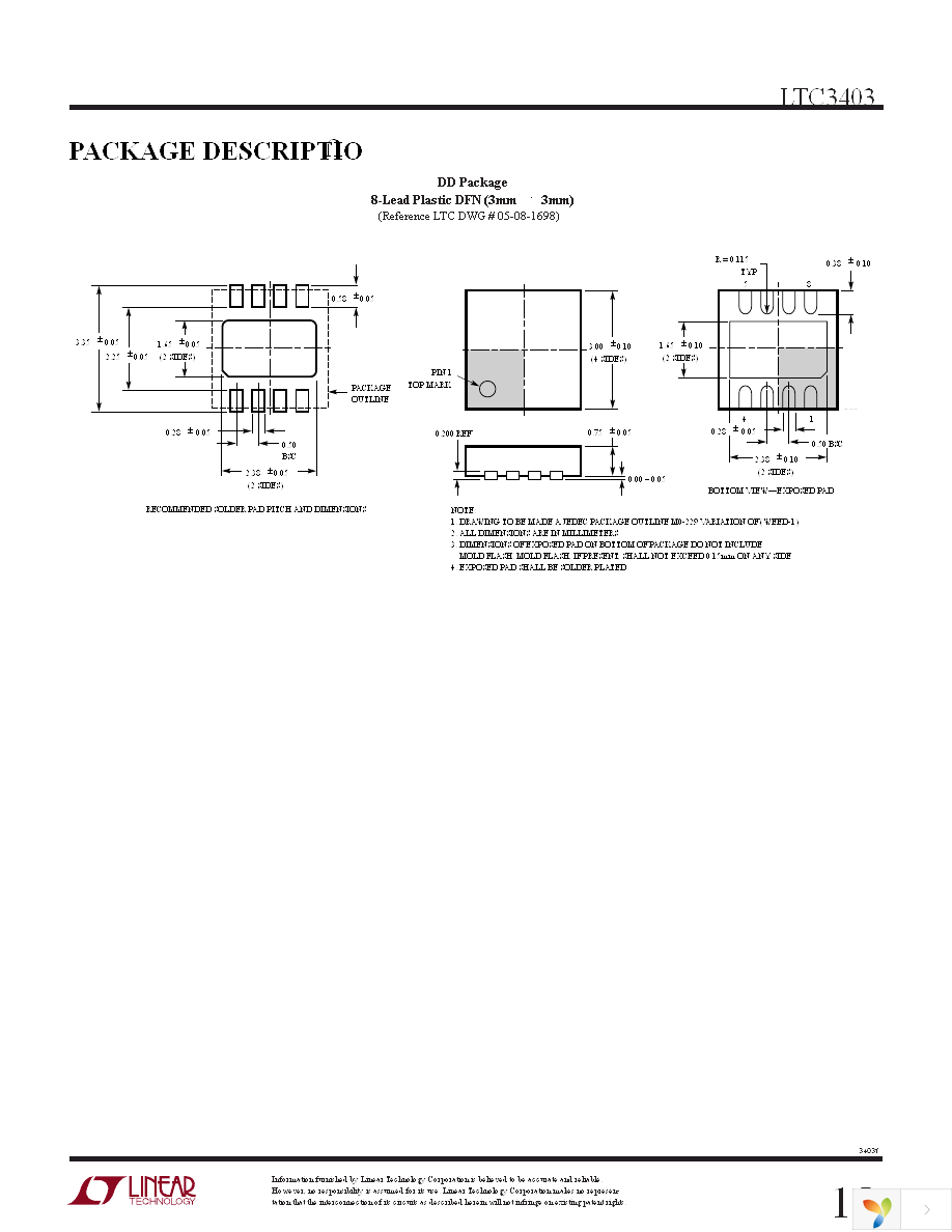 LTC3403EDD Page 15