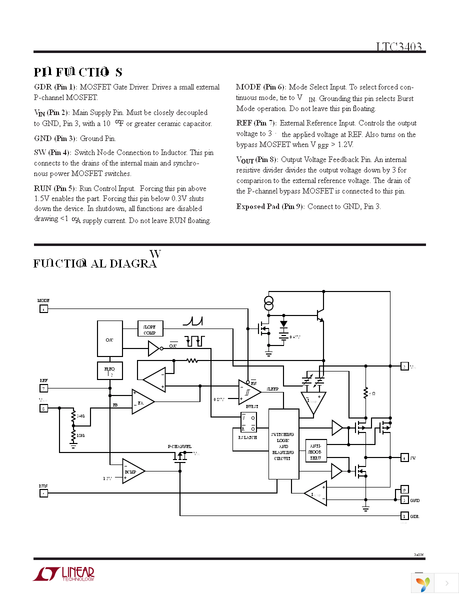 LTC3403EDD Page 7