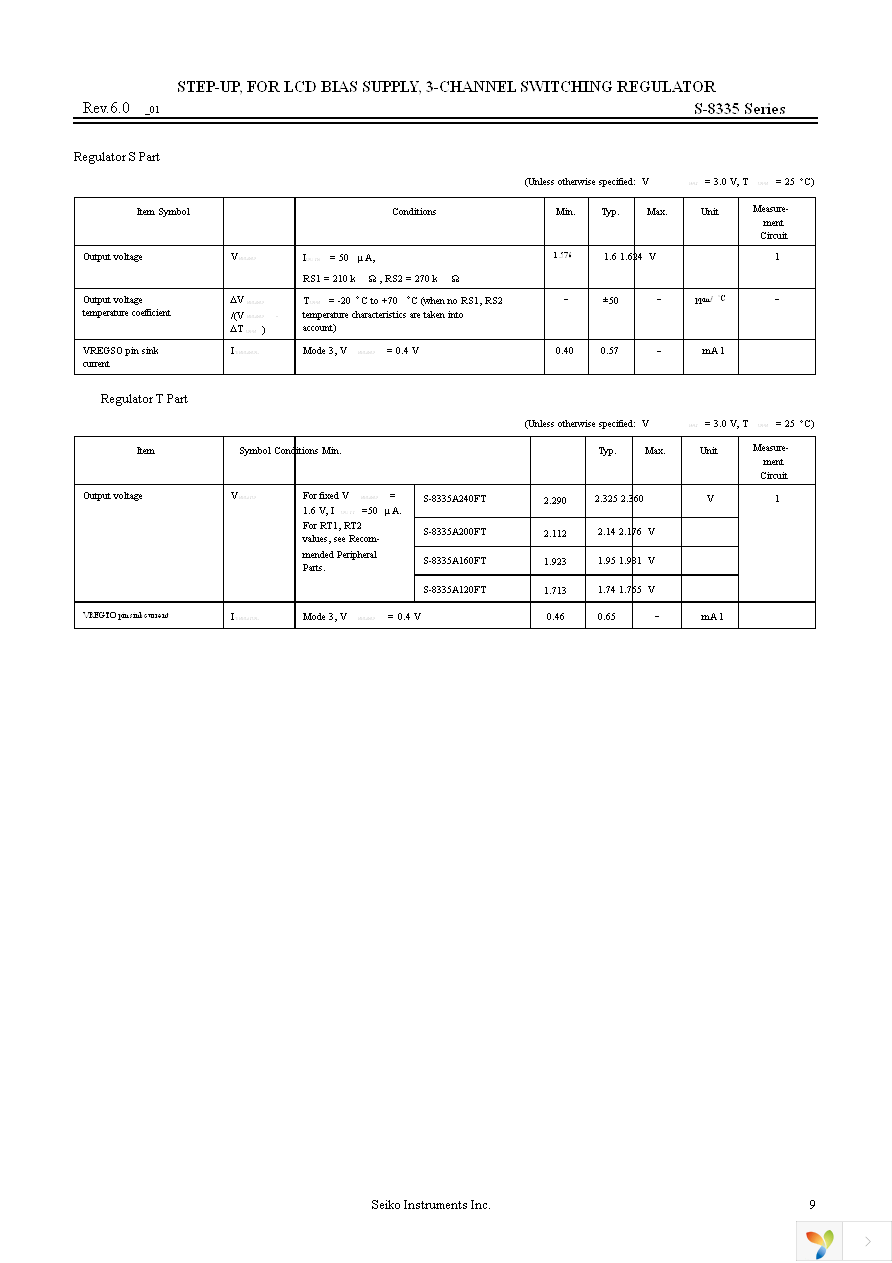 S-8335A120FT-TB-G Page 9