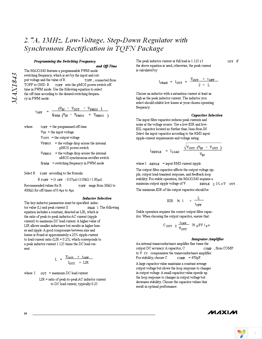 MAX1843ETI+T Page 10