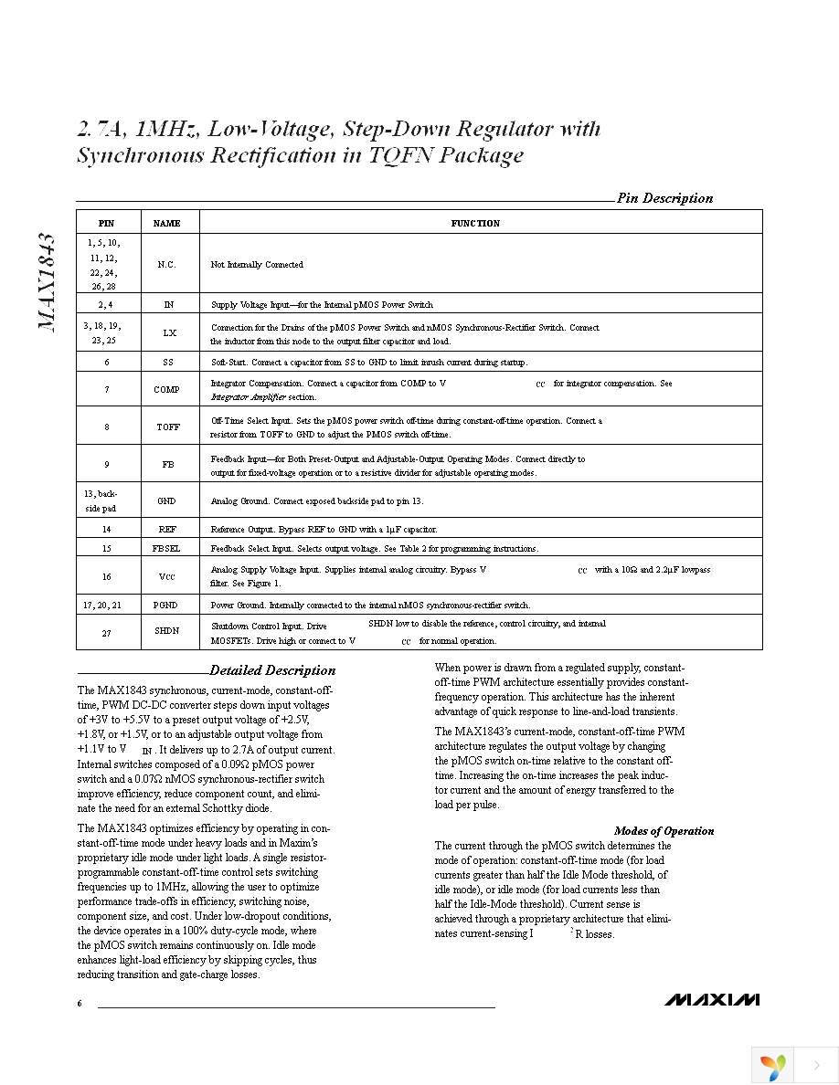 MAX1843ETI+T Page 6