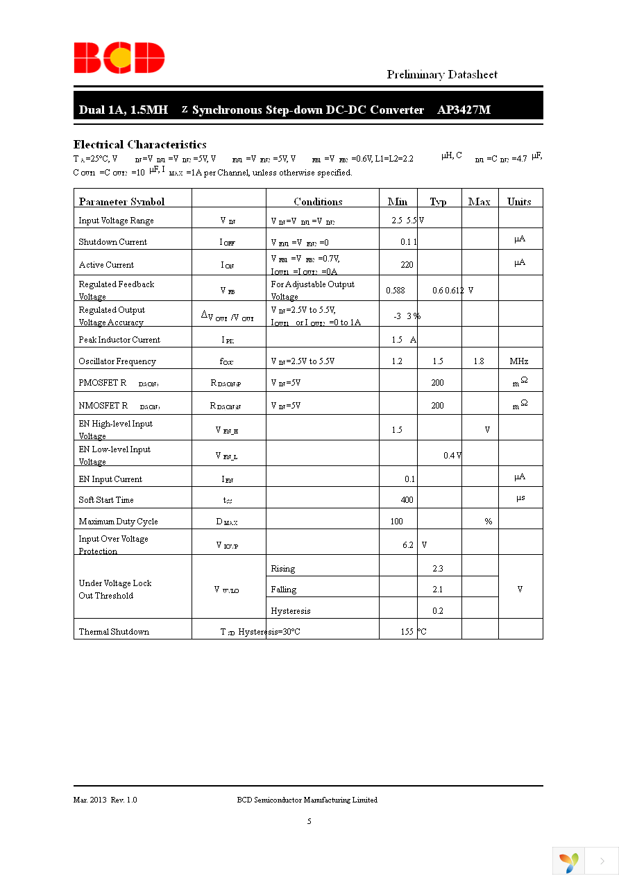 AP3427MDNTR-G1 Page 5