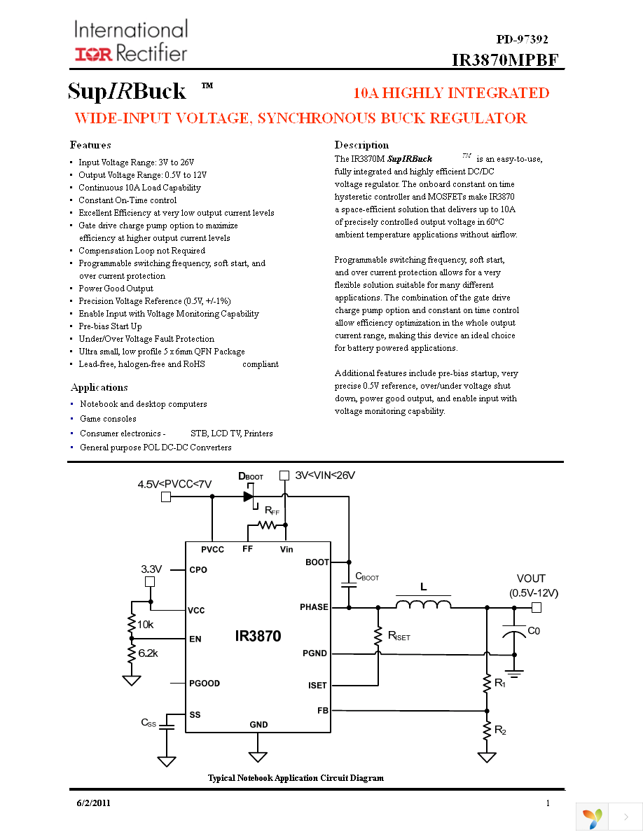 IR3870MTRPBF Page 1