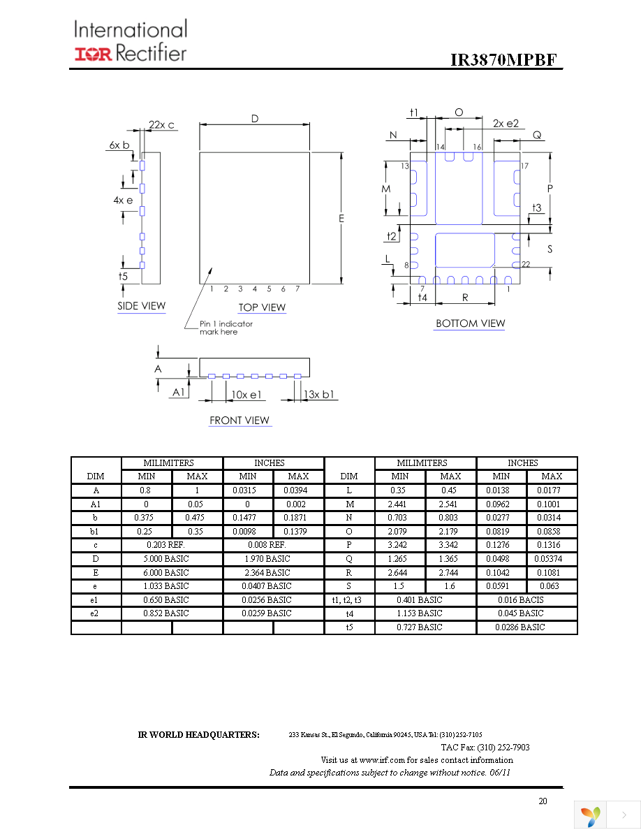 IR3870MTRPBF Page 20