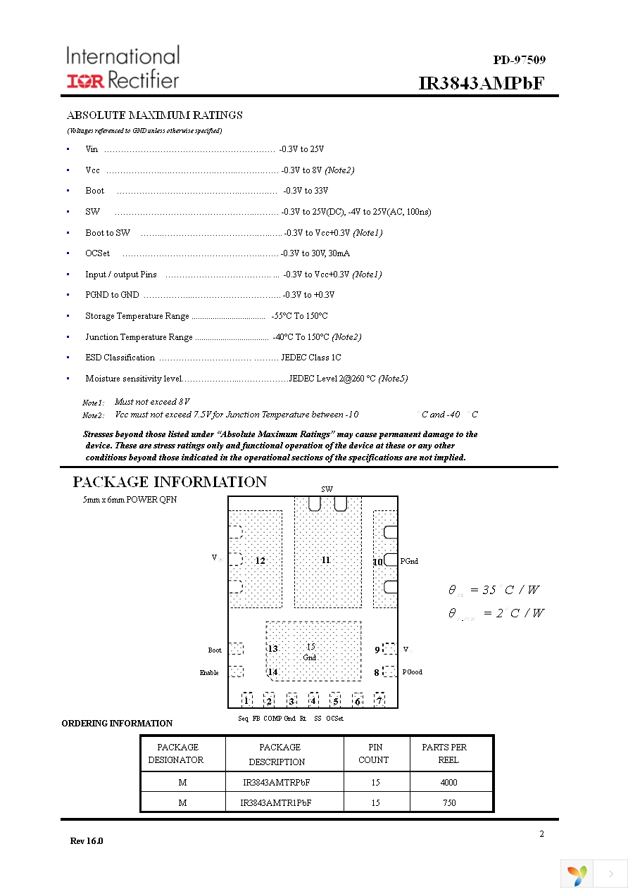 IR3843AMTRPBF Page 2