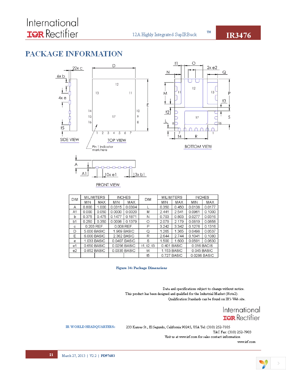 IR3476MTRPBF Page 21