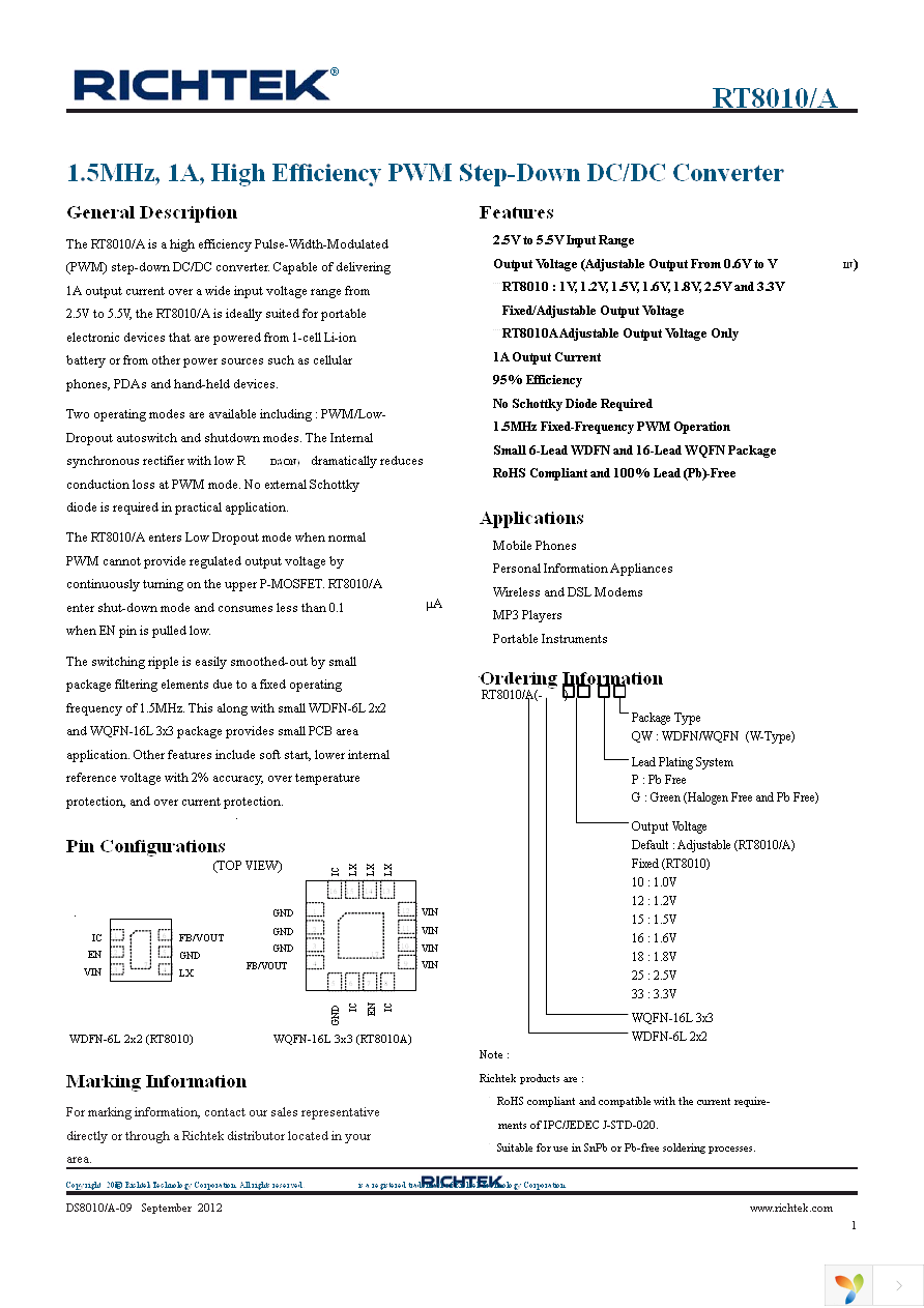 RT8010-12GQW Page 1