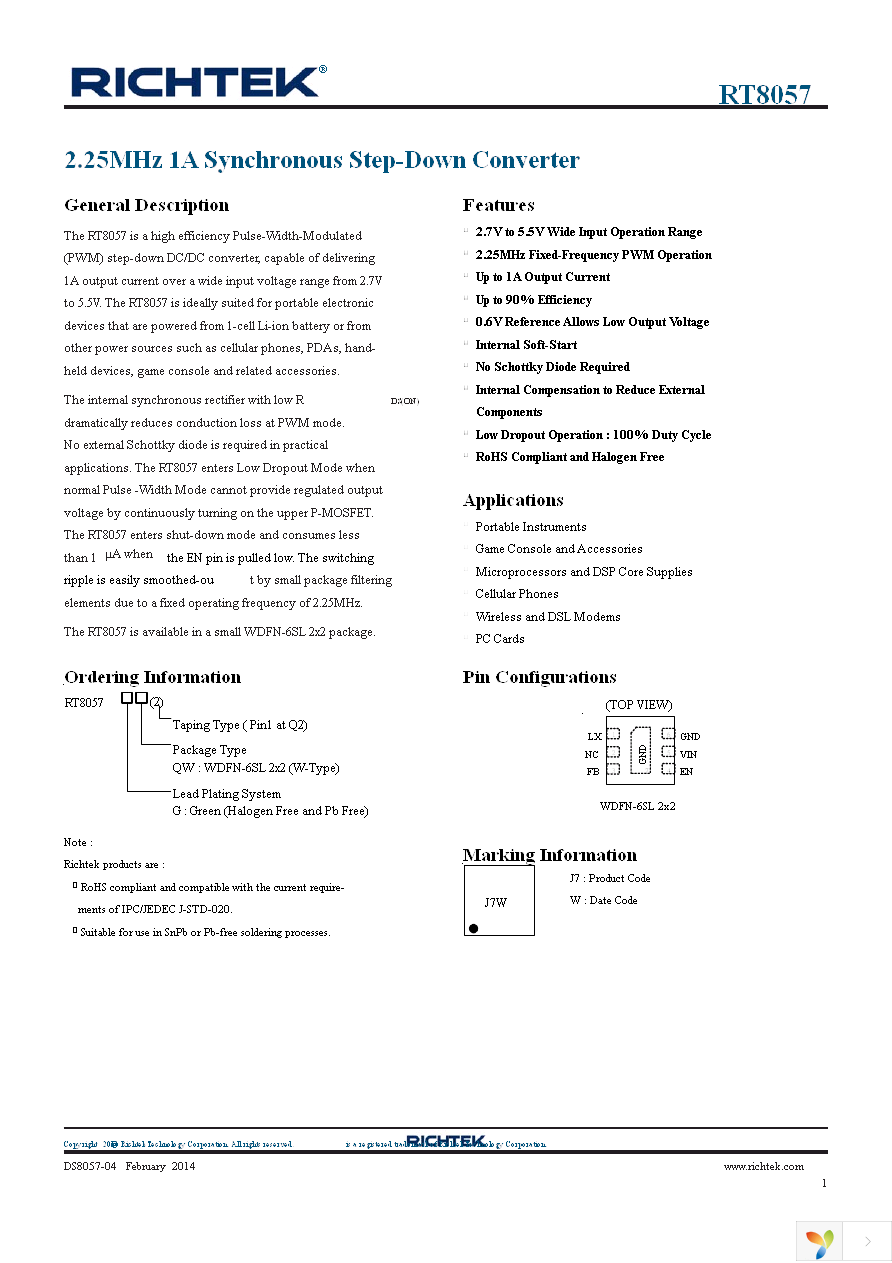 RT8057GQW(2) Page 1