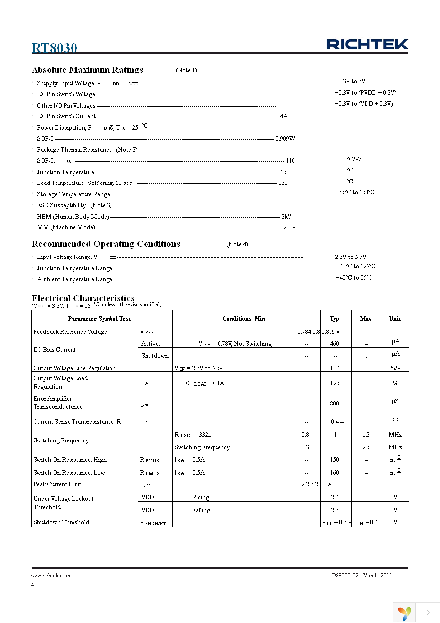 RT8030GS Page 4